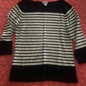 Kenar navy white striped knit sweater